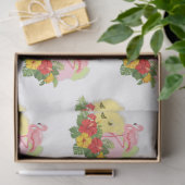 Tropische Flamingo serie ontwerp 13 Tissuepapier (Geschenk)