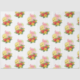Tropische Flamingo serie ontwerp 13 Tissuepapier
