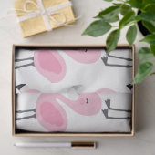 Tropische Flamingo serie ontwerp 3 Tissuepapier (Geschenk)