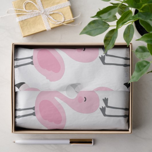 Tropische Flamingo serie ontwerp 3 Tissuepapier (Geschenk)