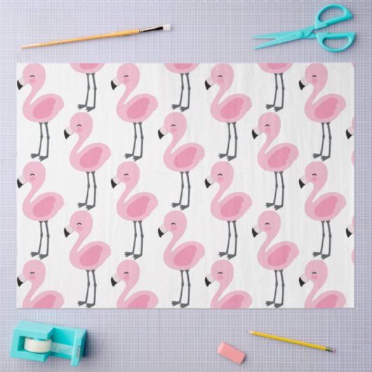Tropische Flamingo serie ontwerp 3 Tissuepapier (Craft)