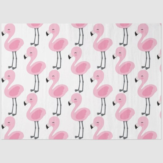 Tropische Flamingo serie ontwerp 3 Tissuepapier (Voorkant)