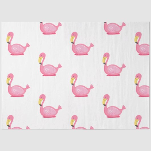 Tropische Flamingo Serie Ontwerp 5 Tissuepapier (Voorkant)