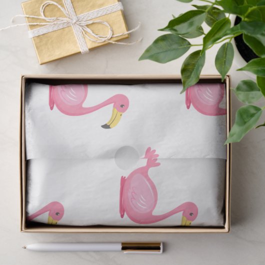 Tropische Flamingo-serie ontwerp 6 Tissuepapier (Geschenk)