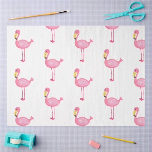 Tropische Flamingo-serie ontwerp 8 Tissuepapier (Craft)