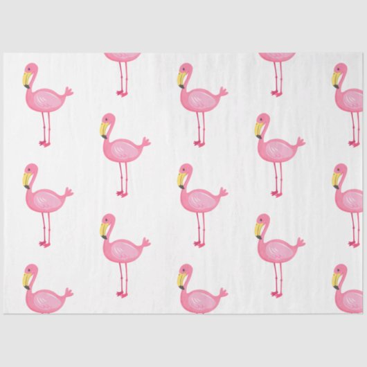 Tropische Flamingo-serie ontwerp 8 Tissuepapier (Voorkant)