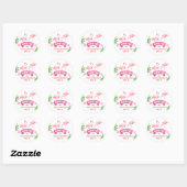 Tropische Flamingo Sticker (Vel)
