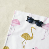 Tropische Flamingo strandlaken (In situ)