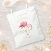 Tropische Flamingo Sweet 16 Dank u ID922 Bedankzakje (Geknipt)