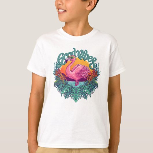 Tropische Flamingo T-shirt (Voorkant)