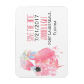 Tropische Flamingo Trouwdag Opslagmagneet Magneet (Verticaal)