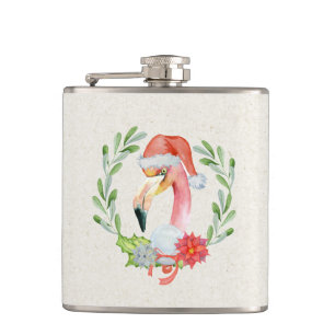 Tropische Flamingo Vinyl Wrapped Flask Heupfles