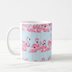 Tropische flamingo vogel naadloze patroonachtergro koffiemok