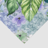 Tropische Flamingo & Waterverf Bloemen Tissuepapier (Detail)