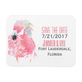 Tropische Flamingo Weddenschap sparen de Datum Mag Magneet