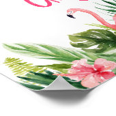 Tropische Flamingo Weddenschappen en cadeaubonnen Poster (Hoek)