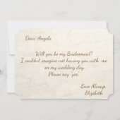 Tropische Flamingo's  Bruidsmeisje Kaart (Achterkant)