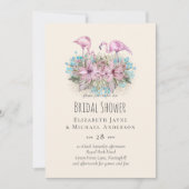 Tropische Flamingo's Bruiloft (Voorkant)