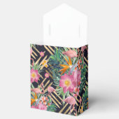 tropische flamingos en goudberoertes bedankdoosjes (Geopend)