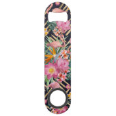 tropische flamingos en goudberoertes speed flessenopener (Voorkant)