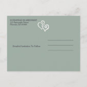 Tropische Flamingo's Familiereünie Save The Date Aankondigingskaart (Achterkant)