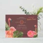 Tropische Flamingos Prom-uitvindingen Kaart (Staand voorkant)