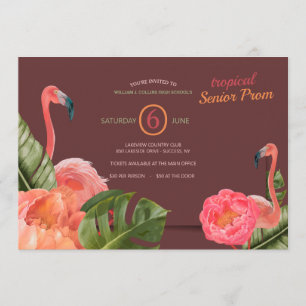 Tropische Flamingos Prom-uitvindingen Kaart