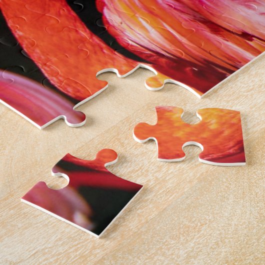 Tropische Flamingos Puzzle Legpuzzel (Zijkant)