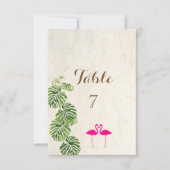Tropische Flamingo's   Tafelkaart Kaart (Voorkant)