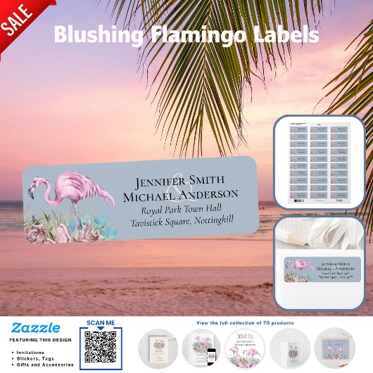Tropische Flamingo's Trouwen Etiket