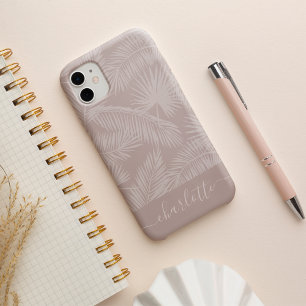 Tropische flesvormig patroon met rode flesjes iPhone 16 hoesje