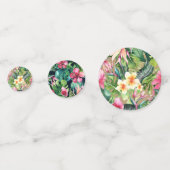 Tropische flora botanische bladeren Hawaiian Parti Confetti (Voorkanten)