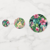 Tropische flora botanische bladeren Hawaiian Parti Confetti (Achterkanten)