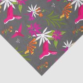 Tropische flora en bloemen tissuepapier (Detail)