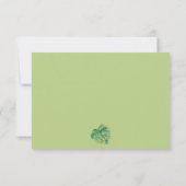 Tropische flora en botanische bruiloft RSVP kaartje (Achterkant)
