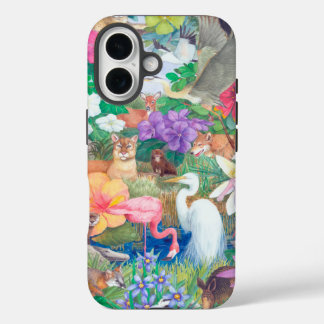 Tropische flora en fauna iPhone Case