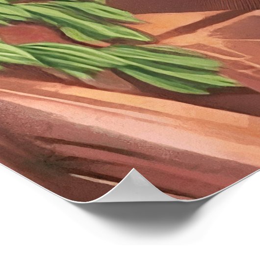 Tropische flora en fauna van Latijns-Amerika Poster (Hoek)