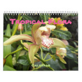 Tropische Flora fotografisch Kalender (Hoes)