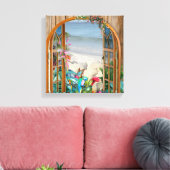 Tropische Flora Paradise Beach Scenery Canvas Afdr (Insitu (Woonkamer))