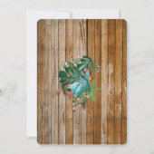 Tropische Flora Paradise Beach Scenery Kaart (Achterkant)