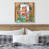 Tropische Flora Paradise Beach Scenery Photo Canva Canvas Afdruk (Insitu (Slaapkamer))