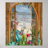 Tropische Flora Paradise Beach Scenery Poster (Voorkant)