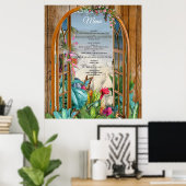 Tropische Flora Paradise Beach Scenery Poster (Thuiskantoor)