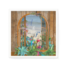 Tropische Flora Paradise bij het strand van Napkin