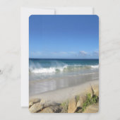 Tropische Flora Paradise bij Sunset Invitation Kaart (Achterkant)