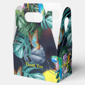 Tropische Flora Paradise bij zonsondergang Bedankdoosjes (Geopend)