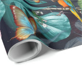 Tropische Flora Paradise bij zonsondergang Cadeaupapier (Rol Hoek)