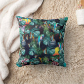 Tropische Flora Paradise bij zonsondergang Kussen (Deken)