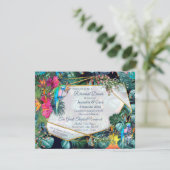 Tropische Flora Paradise en vogels Kaart (Staand voorkant)