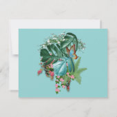 Tropische Flora Paradise en vogels Kaart (Achterkant)